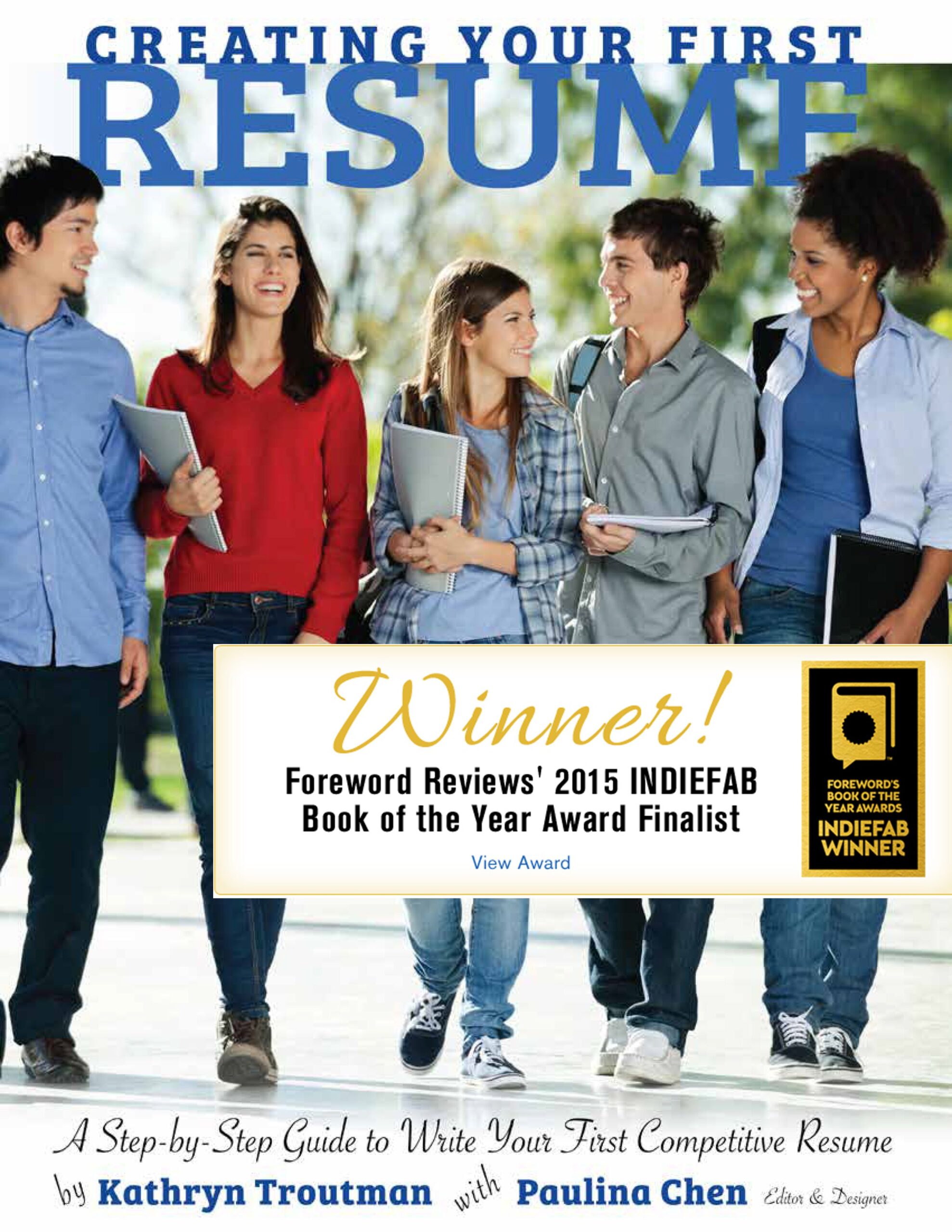 CreatYourFirstResumeCoverWithAward