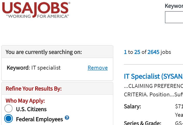 Fed Employee IT spec